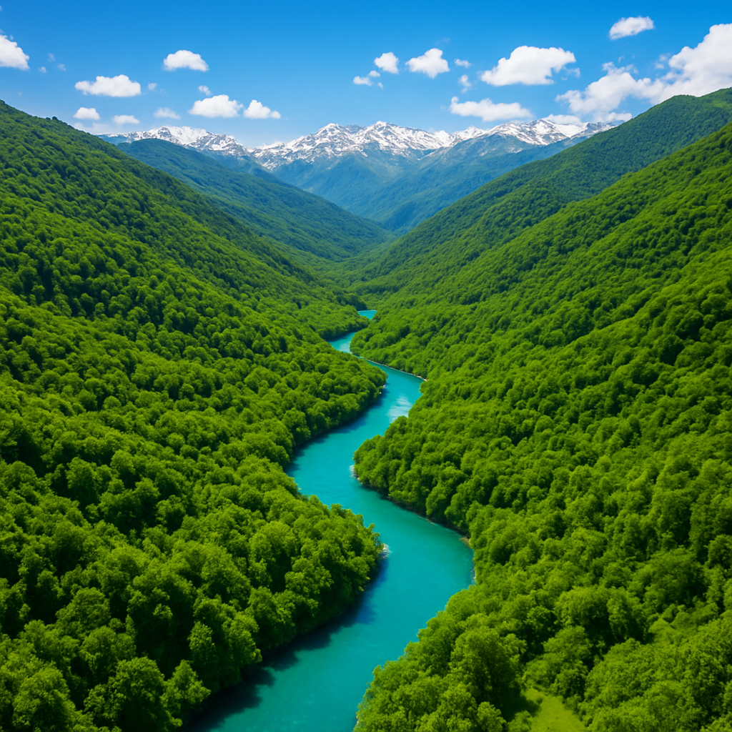 Հայաստանի լեռնային բնապատկերը օդից